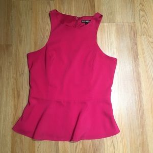 Express Fuchsia Pink Sleeveless Blouse